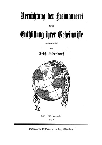 Vernichtung der Freimaurerei durch Enthuellung ihrer Geheimnisse