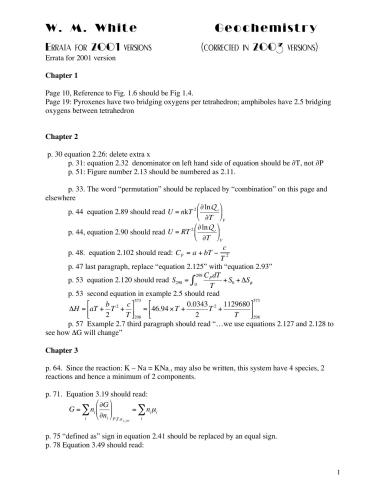 Geochemistry
