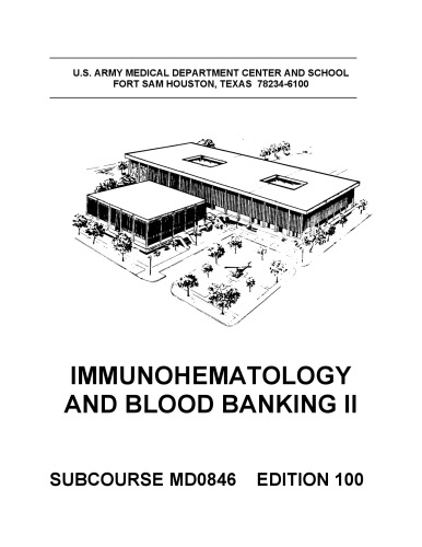 Immunohematology and Blood Banking II MD0846