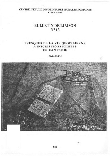 Fresques de la vie quotidienne à inscriptions peintes en Campanie