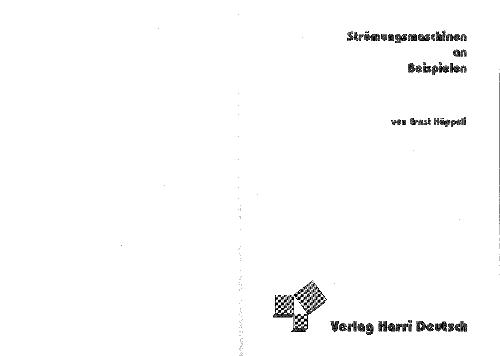 Strömungsmaschinen an Beispielen