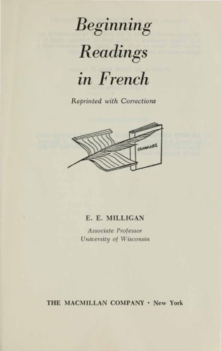 Beginning Readings in French