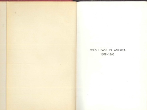 Polish past in America 1608-1865