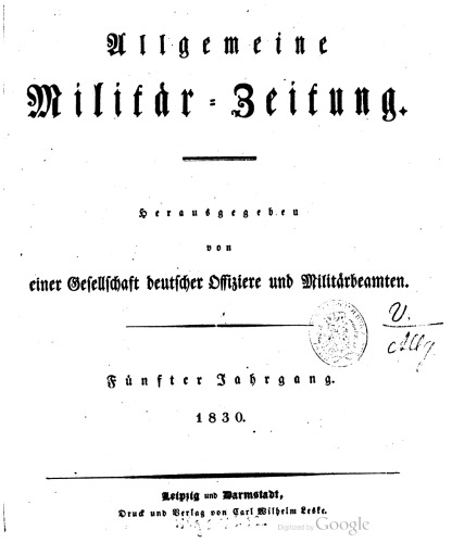 Allgemeine Militär-Zeitung