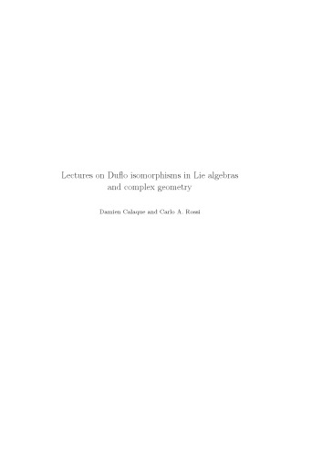Lectures on Duflo isomorphisms in Lie algebras and complex geometry [draft]