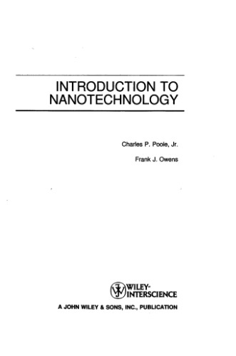 Introduction to Nanotechnology