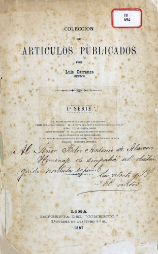 Colección de artículos publicados