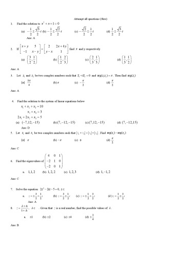 Linear Algebra