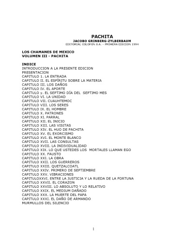 Los Chamanes de Mexico Pachita