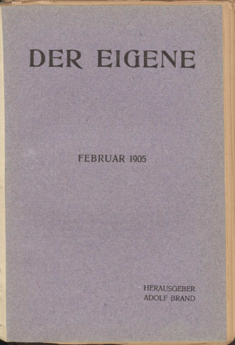 Der Eigene: Februar 1905