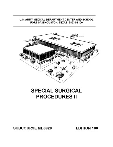 Special Surgical Procedures II MD0928