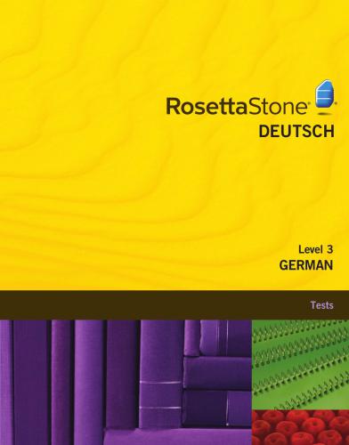 German Level 3 - Tests