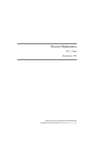 Discrete Mathematics