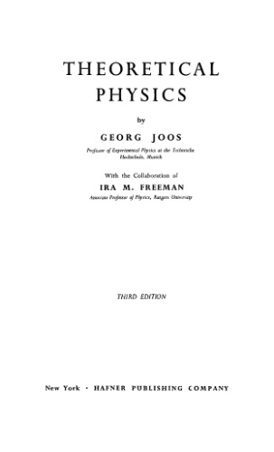 Theoretical Physics