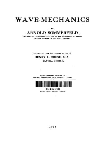 Wave-Mechanics