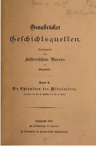 Die Chroniken des Mittelalters