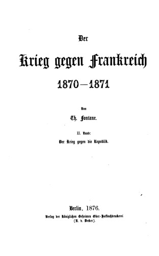 Der Krieg gegen die Republik