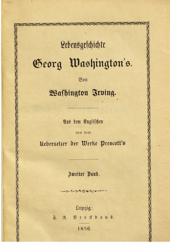 Lebensgeschichte George Washingtons
