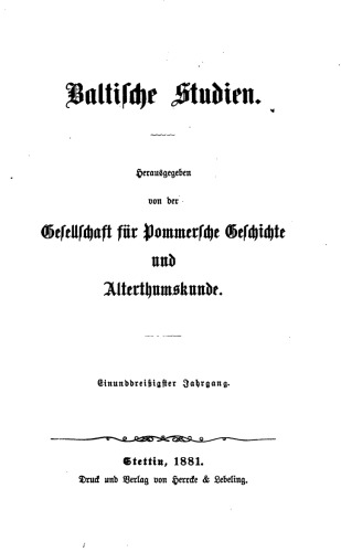 Baltische Studien