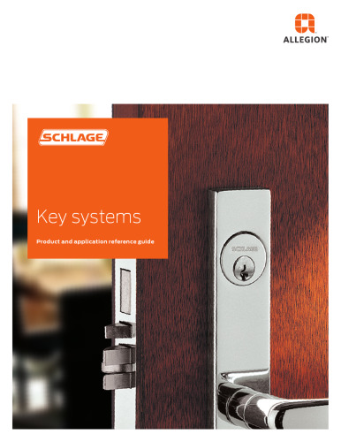 Schlage Key Systems, Cylinders and Keys Catalog