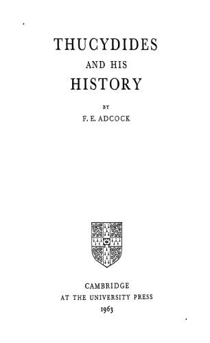 Thucydides and His History