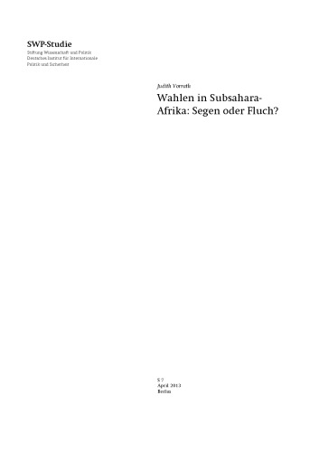Wahlen in Subsahara-Afrika: Segen oder Fluch?
