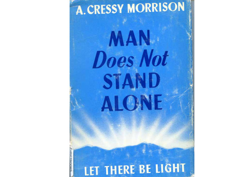 Man does not stand alone