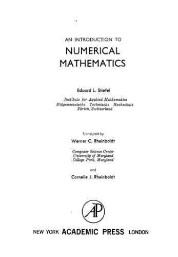 An introduction to numerical mathematics