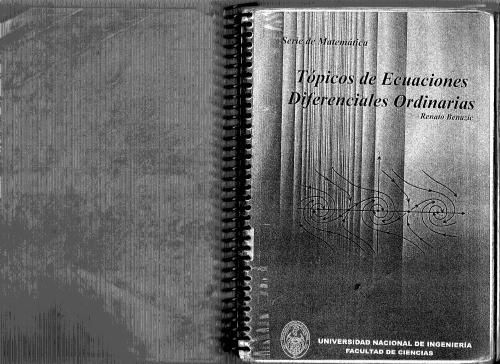 Tópicos en ecuaciones diferenciales ordinarias