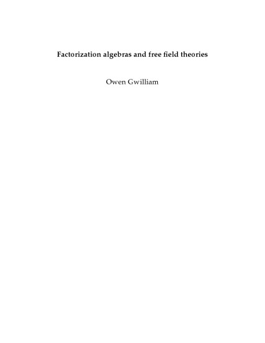 Factorization algebras and free field theories