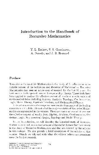 Handbook of Recursive Mathematics. Volume 2: Recursive Algebra, Analysis and Combinatorics