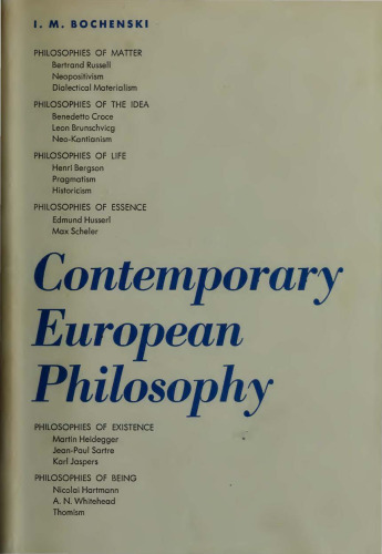 Contemporary European Philosophy