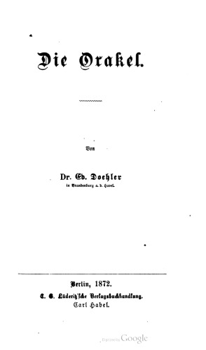Die Orakel