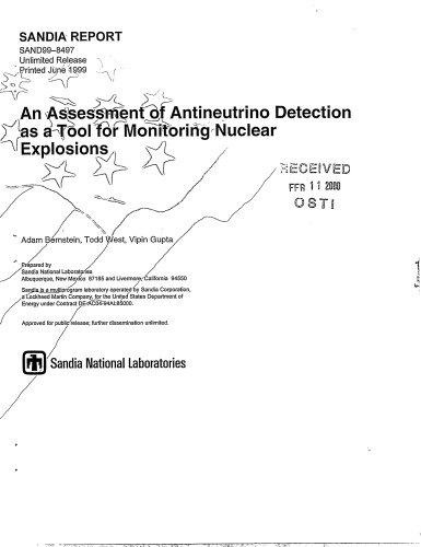 Antineutrino Detection for Monitoring Nuclear Explosions