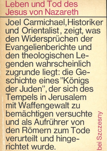 Leben und Tod des Jesus von Nazaret