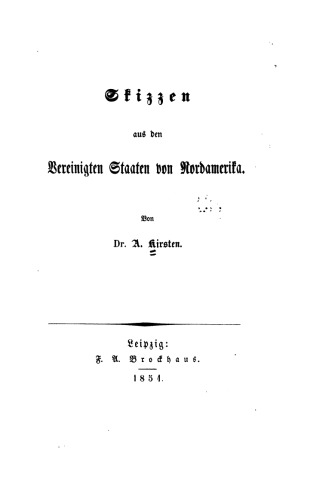 Skizzen aus den Vereinigten Staaten von Nordamerika