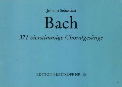 371 vierstimmige Choralgesänge