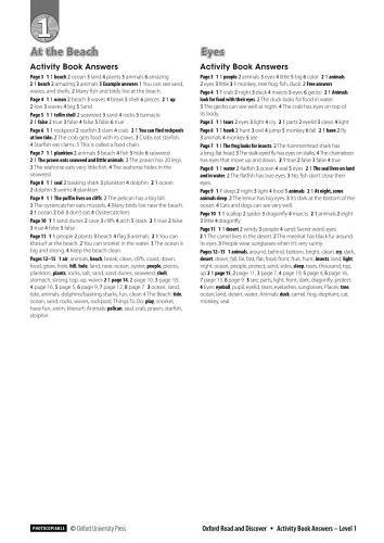 Read and Discover Series. Extra material
