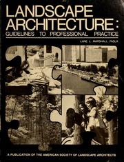 Landscape architecture : guidelines to professional practice