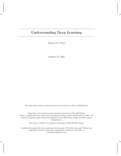 Understanding Deep Learning