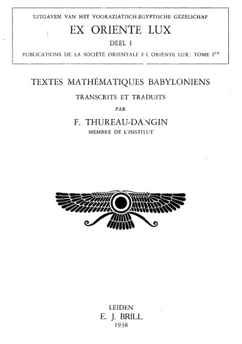 Textes mathématiques babyloniens