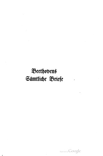 Beethovens Sämtliche Briefe