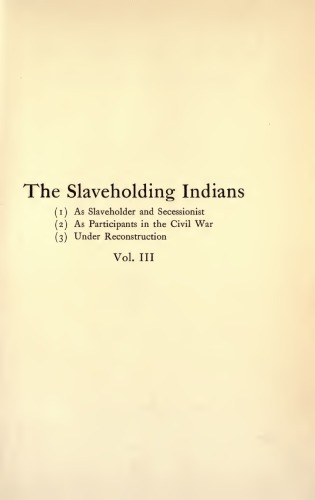 The American Indian under Reconstruction