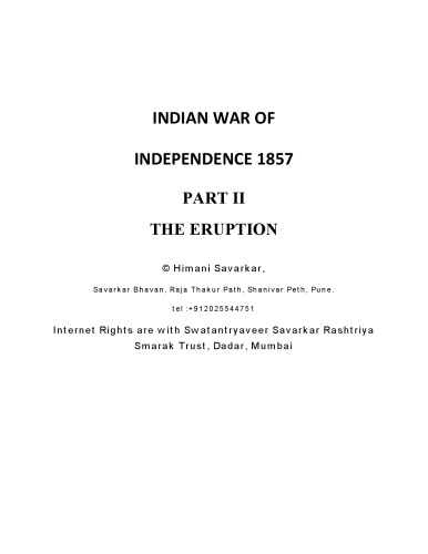 Indian War of Independence, 1857
