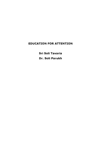 EDUCATION FOR ATTENTION