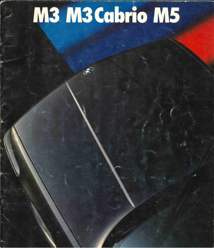 1988 BMW M3 (E30) & M5 (E34) Spanish Brochure