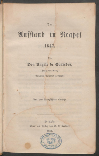 Der Aufstand in Neapel 1647