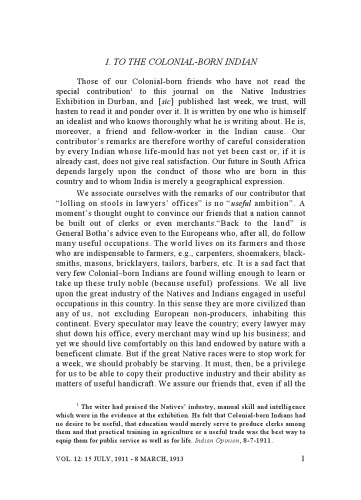 The Complete Works of Mahatma Gandhi Volume 12