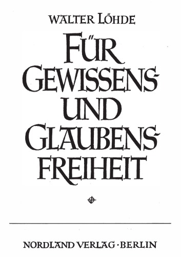Fuer Gewissens- und Glaubensfreiheit