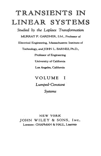Transients in Linear Systems